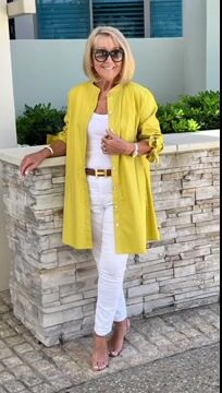 Liora™ – Long button-up cotton shirt jacket