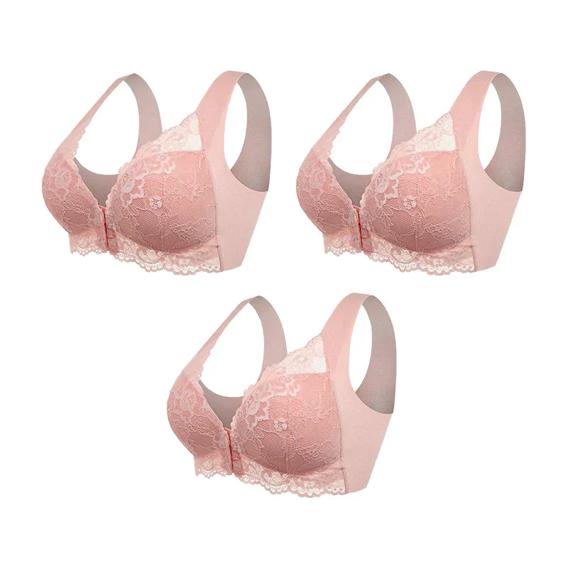 Cira - Wireless bra with front closure (pack of 3)