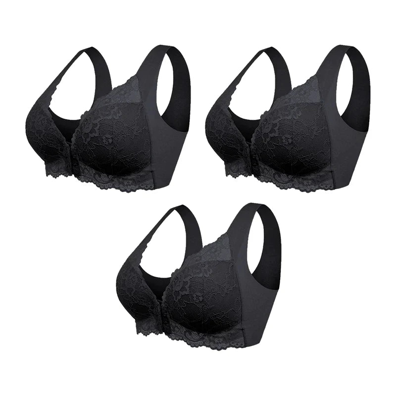 Cira - Wireless bra with front closure (pack of 3)