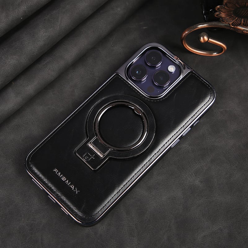 Jalira - Luxurious leather iPhone case with invisible stand