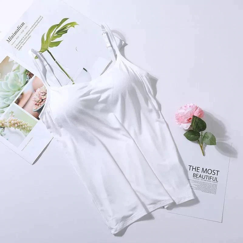 Noura - Camisole with integrated bra and cushion