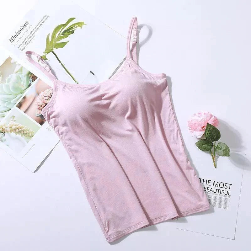 Noura - Camisole with integrated bra and cushion
