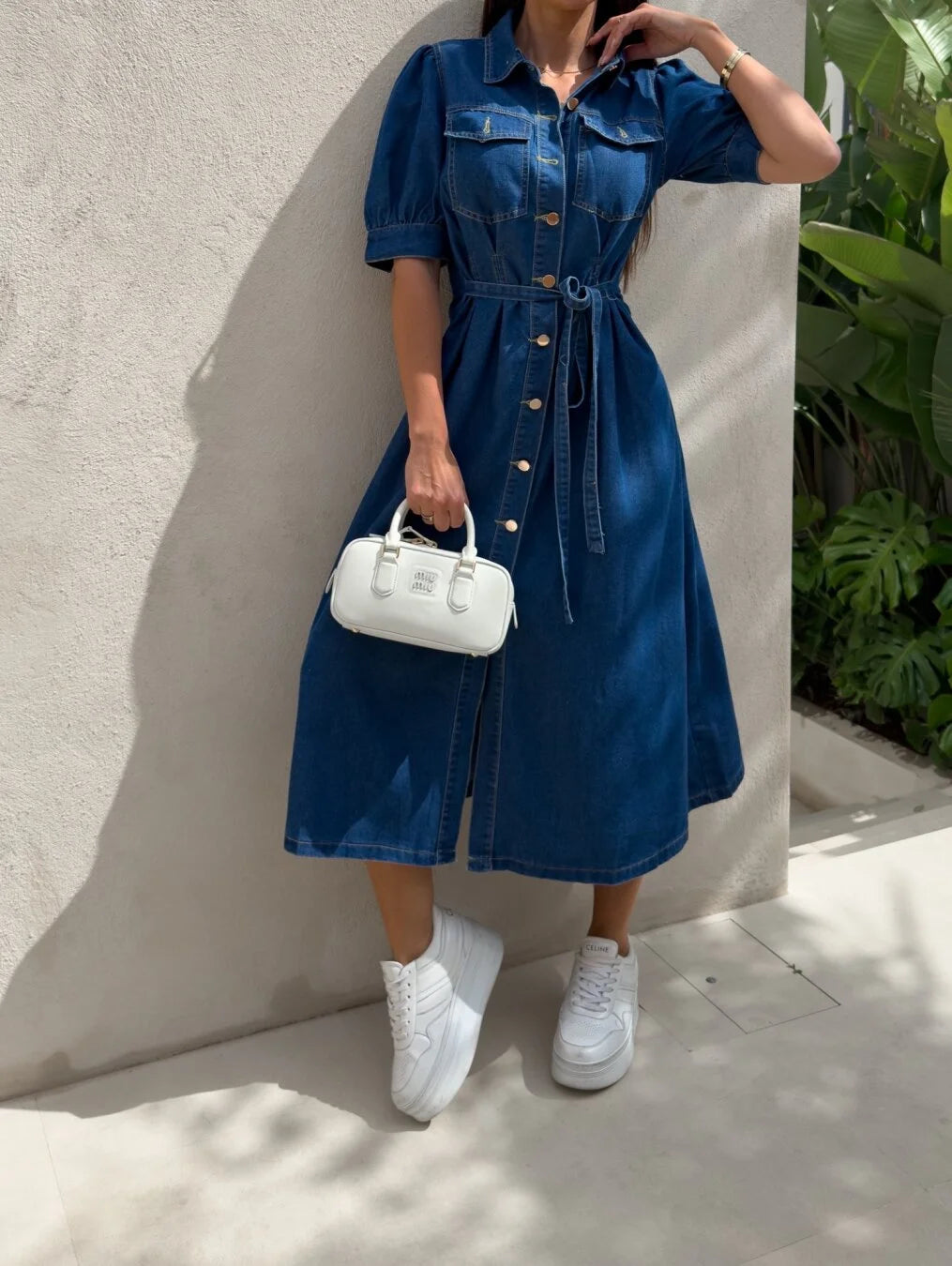 Daphne™ - Sunshine denim dress