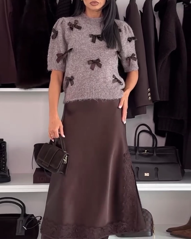 Oravisse - Soft Knit Jumper with Decorative Knots