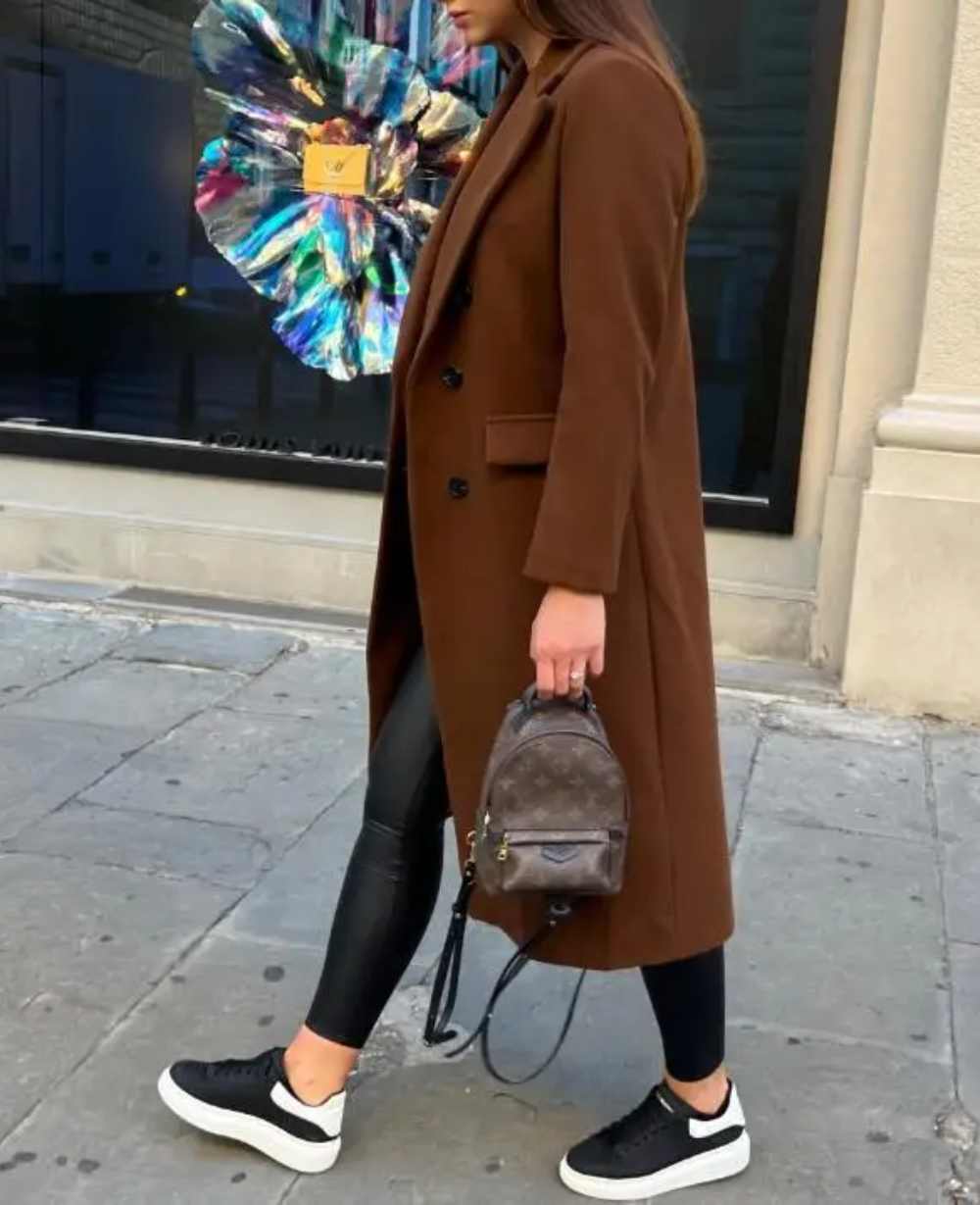 Christabel - Women's Elegant Fitted Long Trenchcoat | Ideal for Autumn/Winter