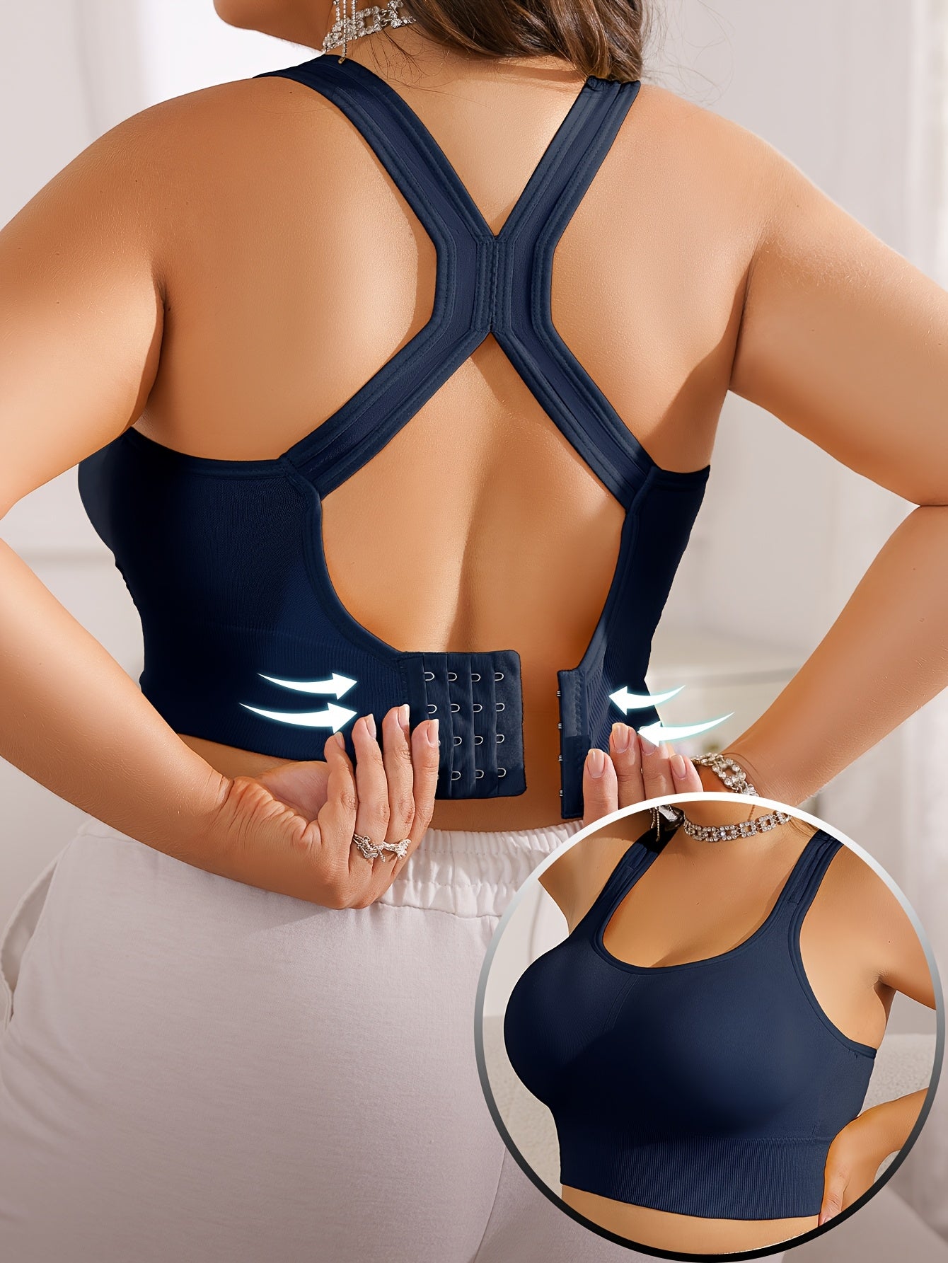 Vittoria™ - Plus Size Sportbeha met Verwijderbare Pads en Verstelbare Bandjes