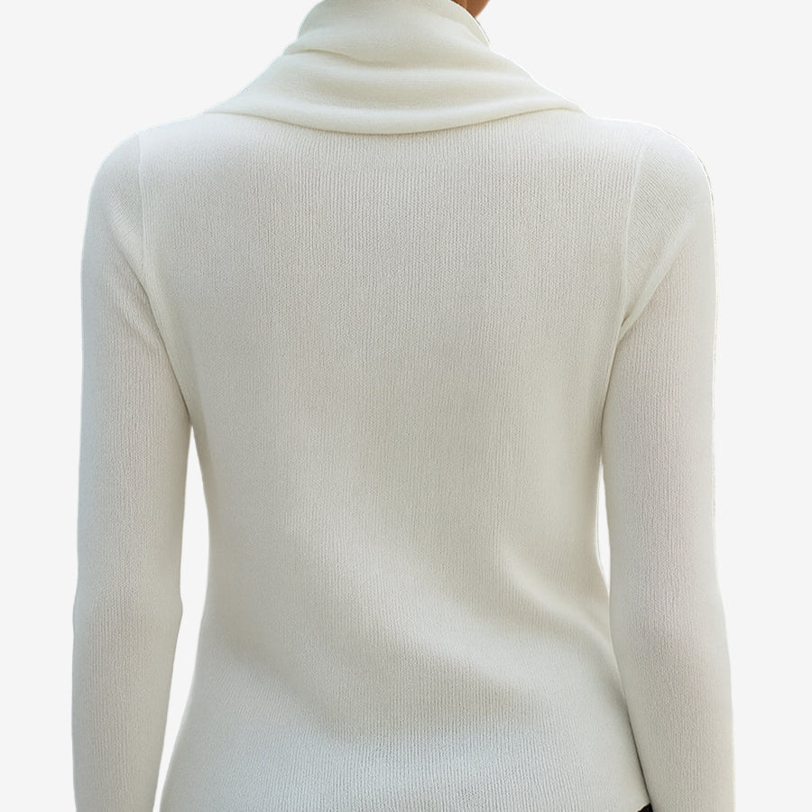 Kaliravine - Elegant Draped Neck Jumper