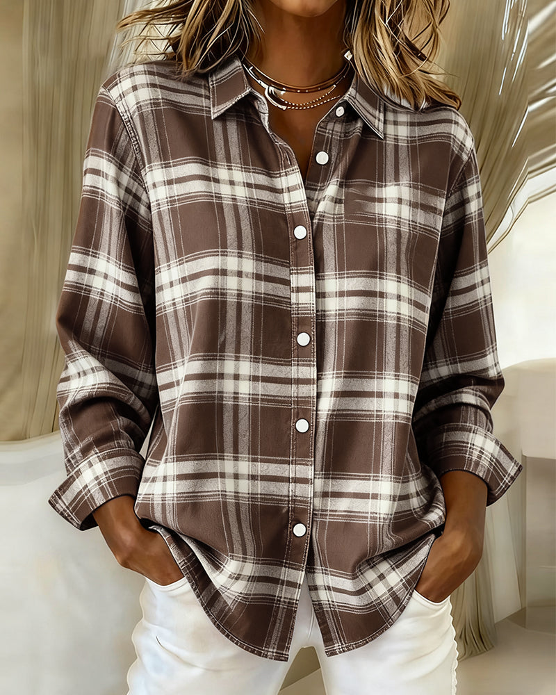 Belviana - Checked Shirt with Collar