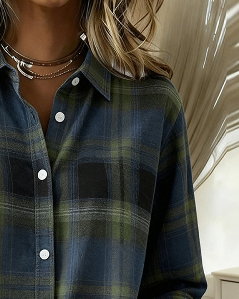 Belviana - Checked Shirt with Collar