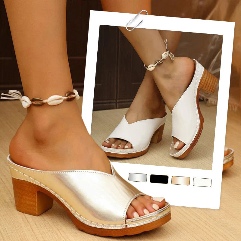 Ivana - Women's Orthopedic Sandals with Block Heel