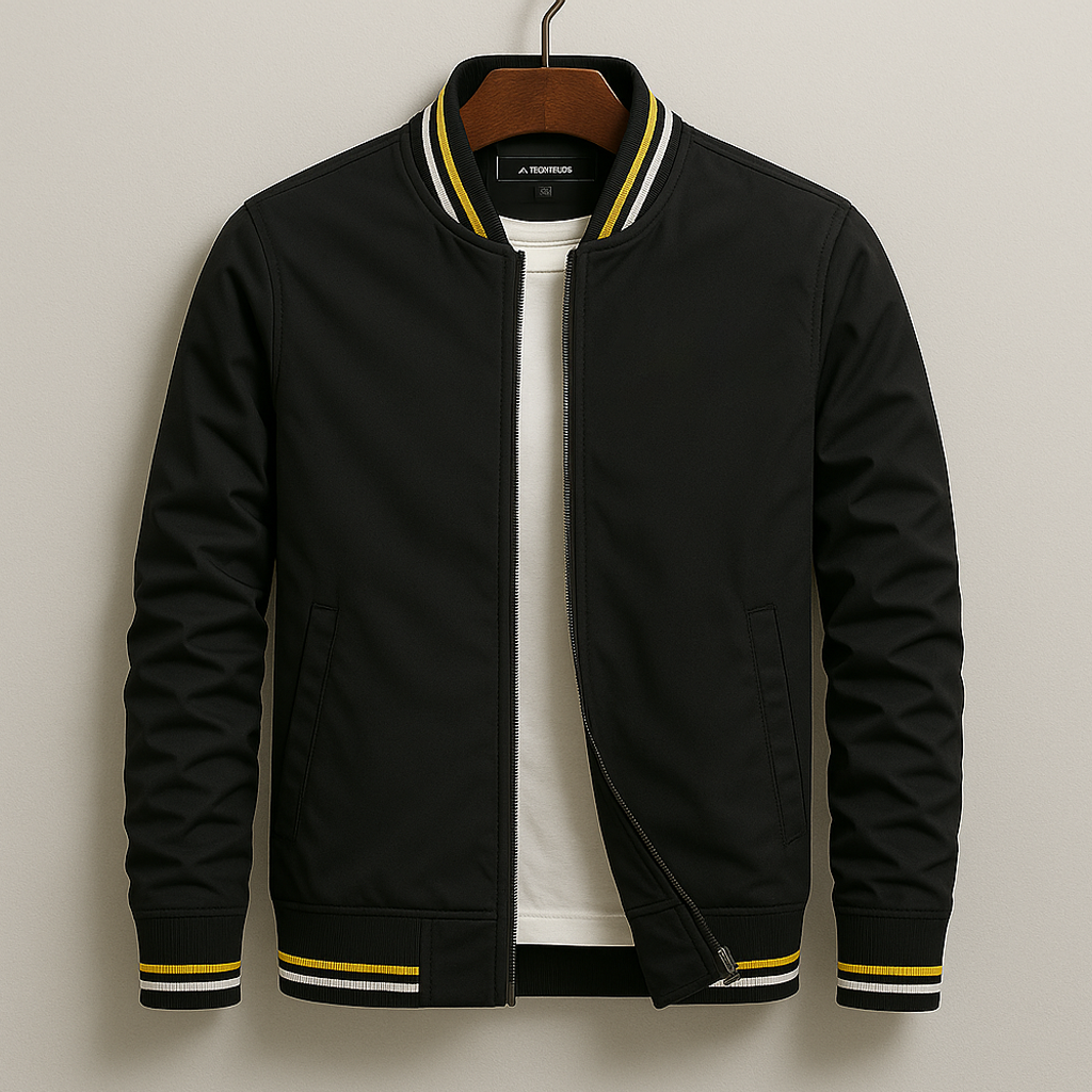 Kevin - Stripe bomber jacket for modern casual style