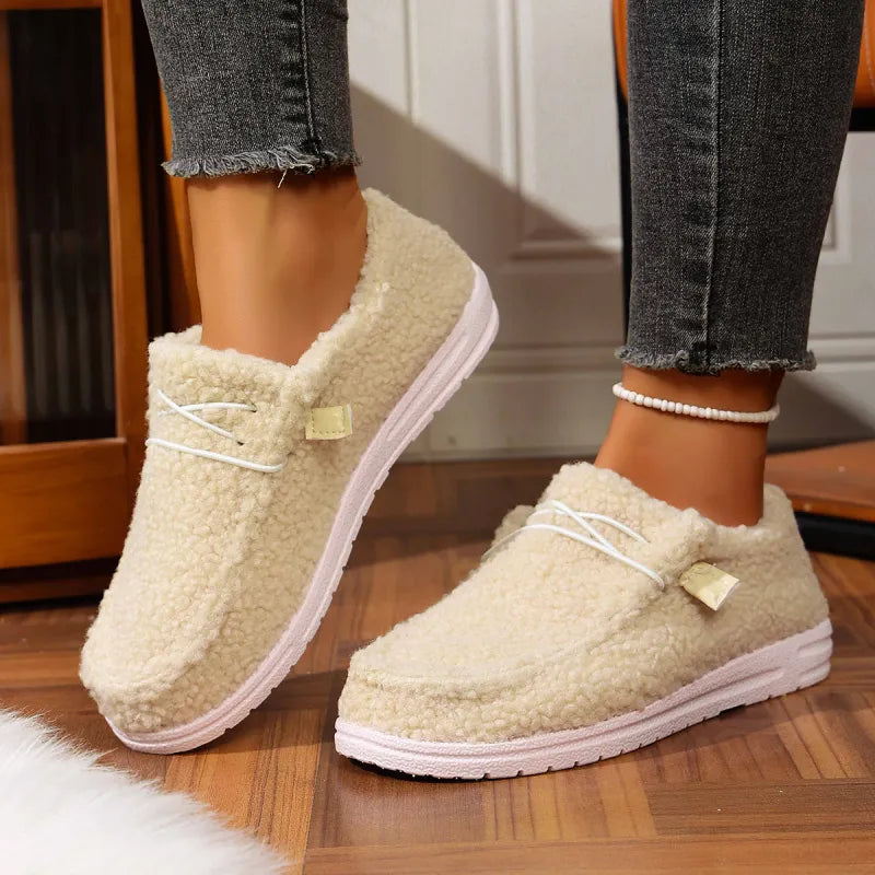 Kaelirae - Cosy Teddy Fabric Slippers