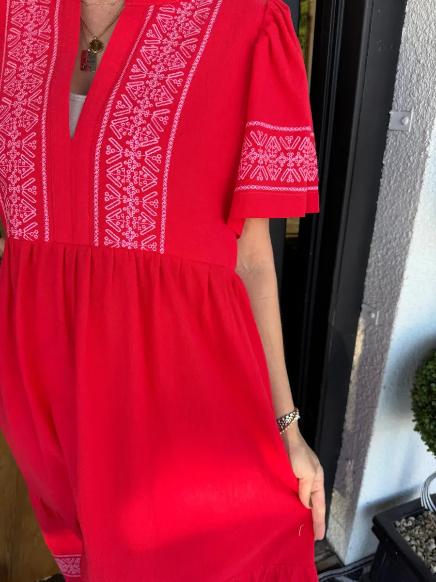 Noéa™ - gúna Bohemian V-mhuineál Maxi