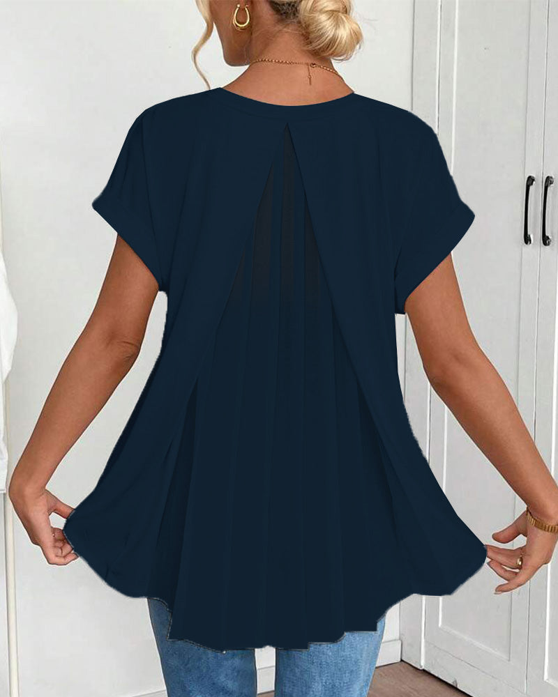 Estella - Unisex short sleeve T-shirt with patchwork