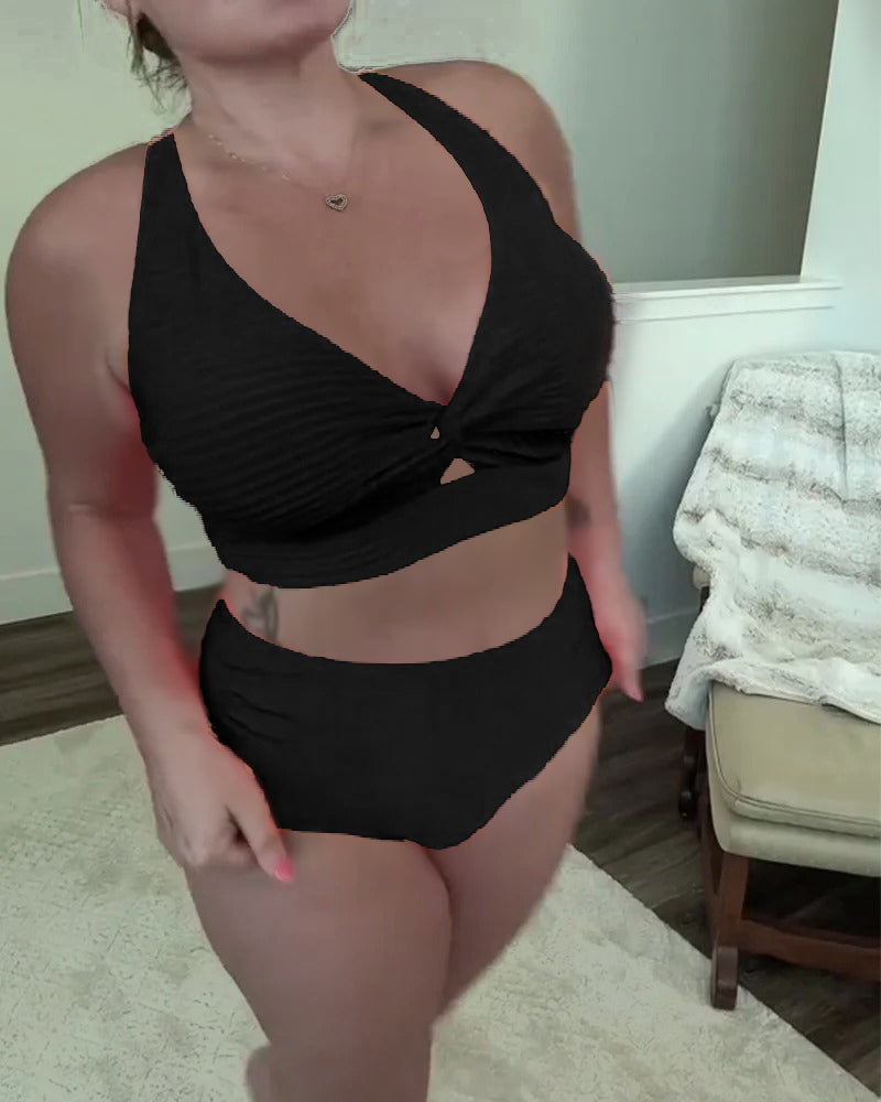 Mirelda - Casual plain triangle bikini