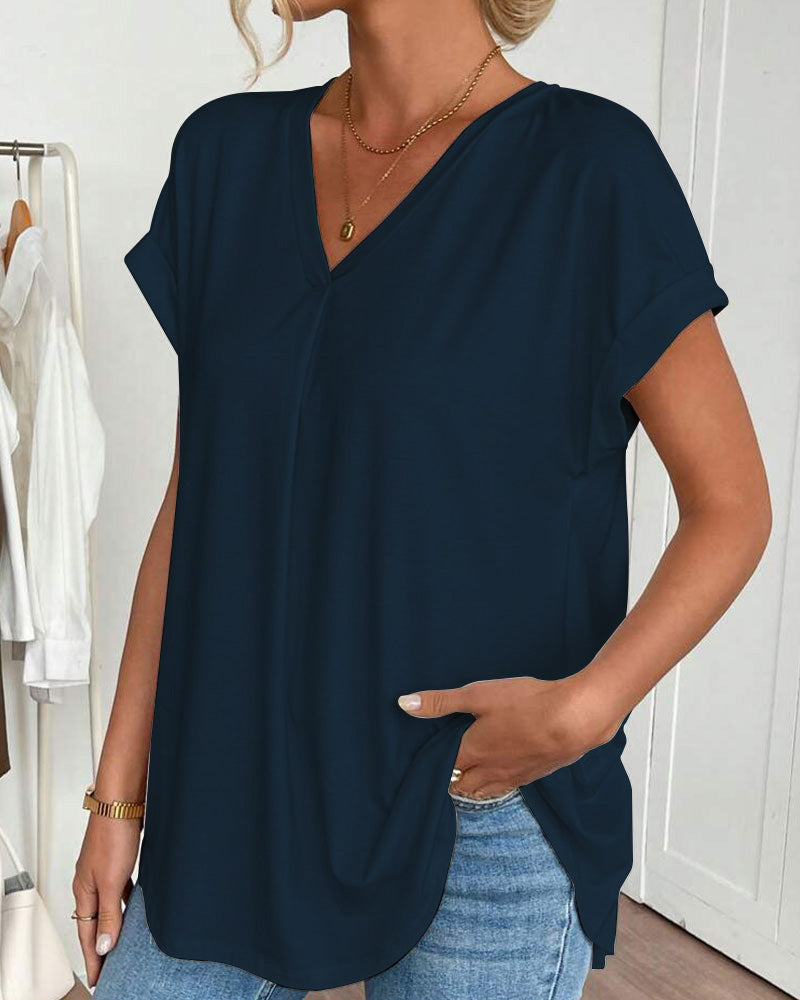 Estella - Unisex short sleeve T-shirt with patchwork