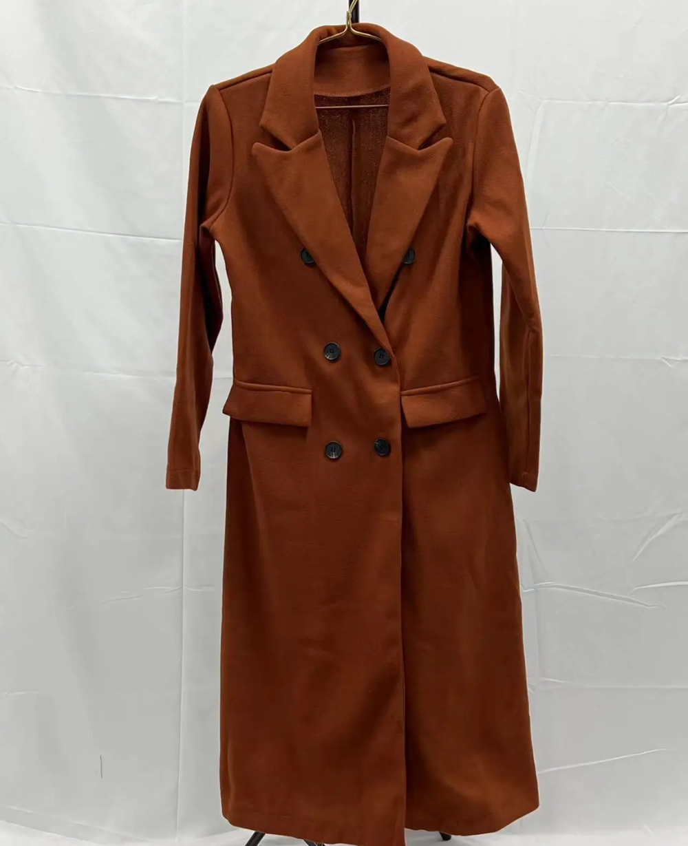 Christabel - Women's Elegant Fitted Long Trenchcoat | Ideal for Autumn/Winter