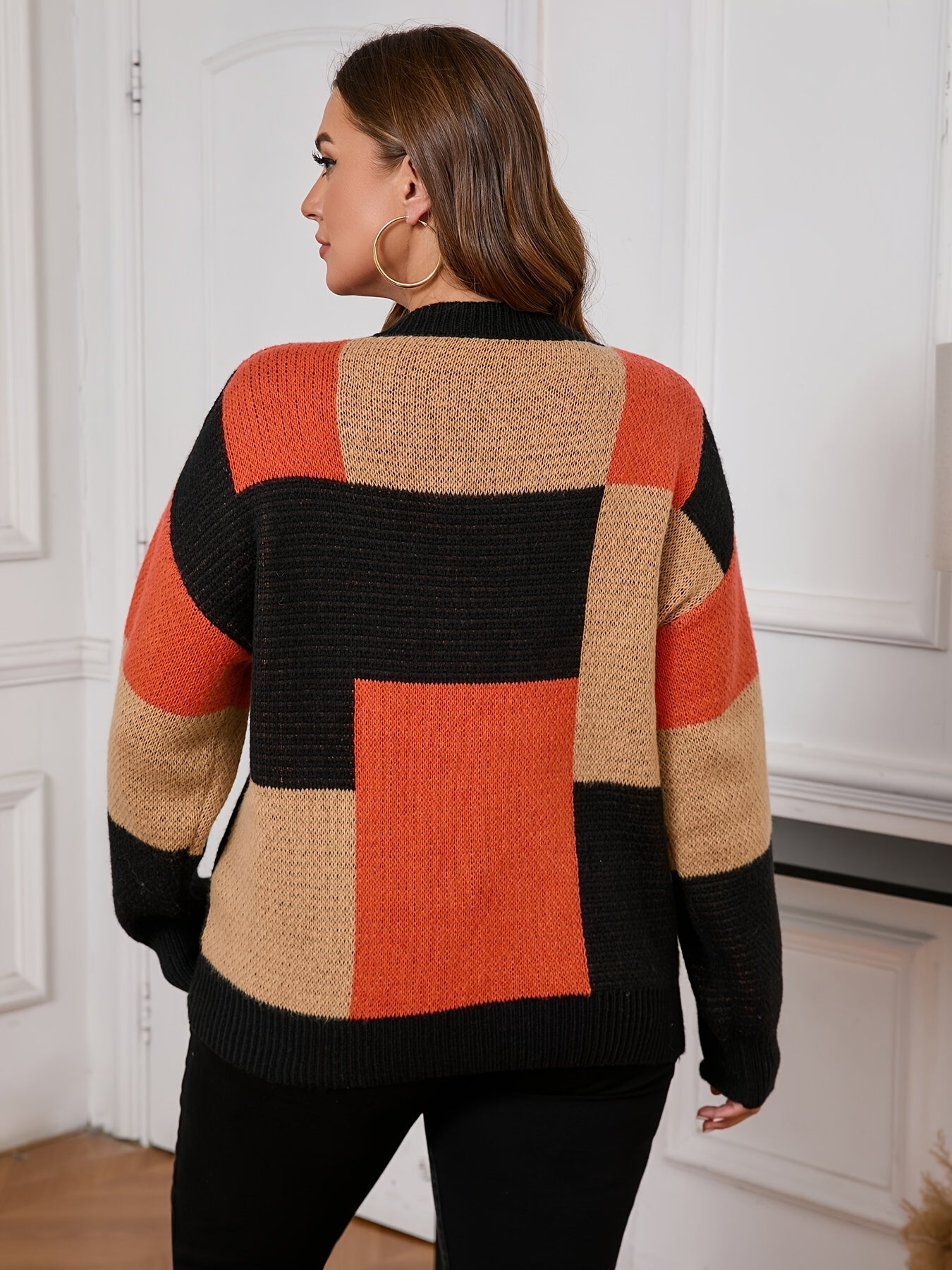 Nicolette - Bicolor Knit Sweater - Elegance and Comfort for Winter