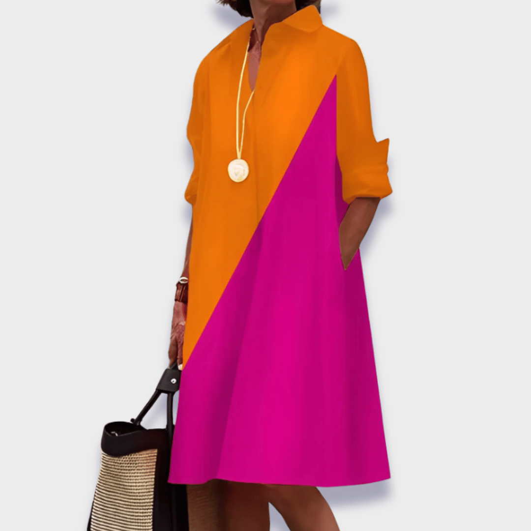 Ysolde - Stylish Polo Dress in Premium Fabric