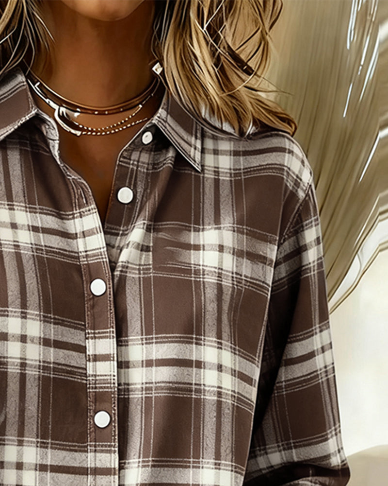 Belviana - Checked Shirt with Collar