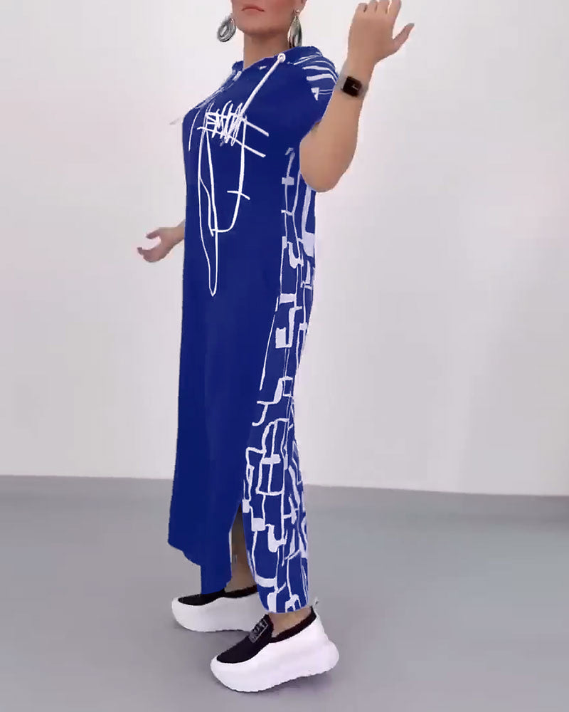 Ilana - Maxi Contrast Zipper Dress