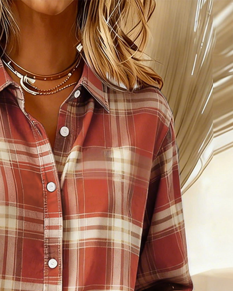 Belviana - Checked Shirt with Collar