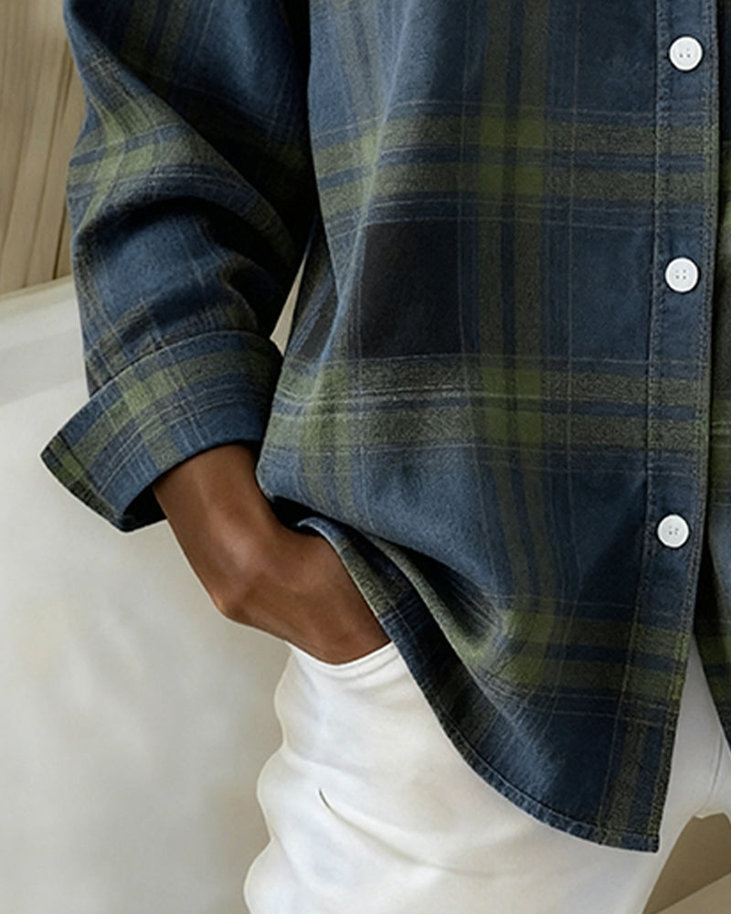 Belviana - Checked Shirt with Collar