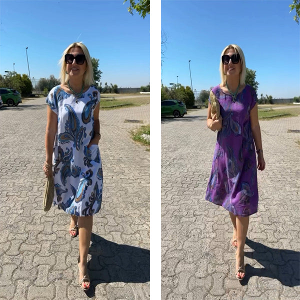 Tristana - Bedrukte katoenen jurk