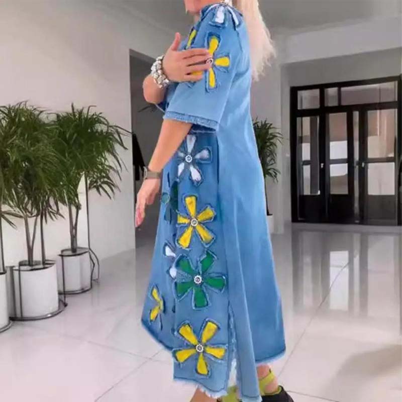 Kalena - Casual dress with round collar