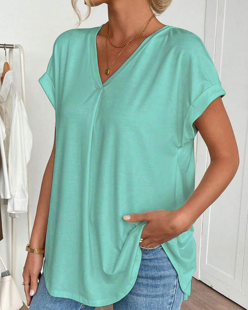 Estella - Unisex short sleeve T-shirt with patchwork