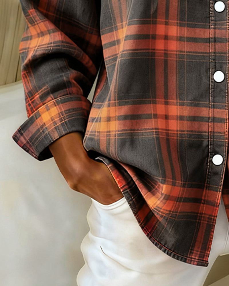 Belviana - Checked Shirt with Collar