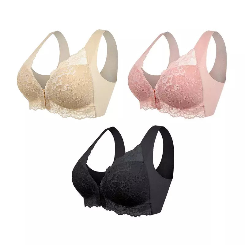 Cira - Wireless bra with front closure (pack of 3)