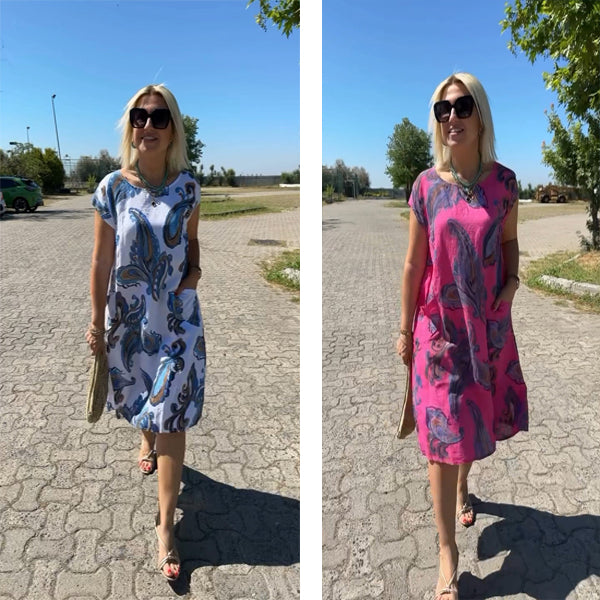 Tristana - Bedrukte katoenen jurk