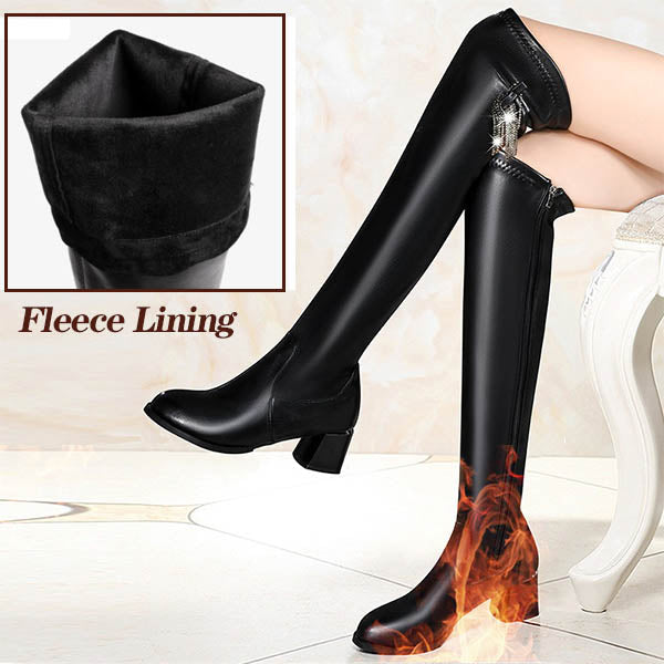 Kaelivra - Warm Leather Ankle Boots for Women