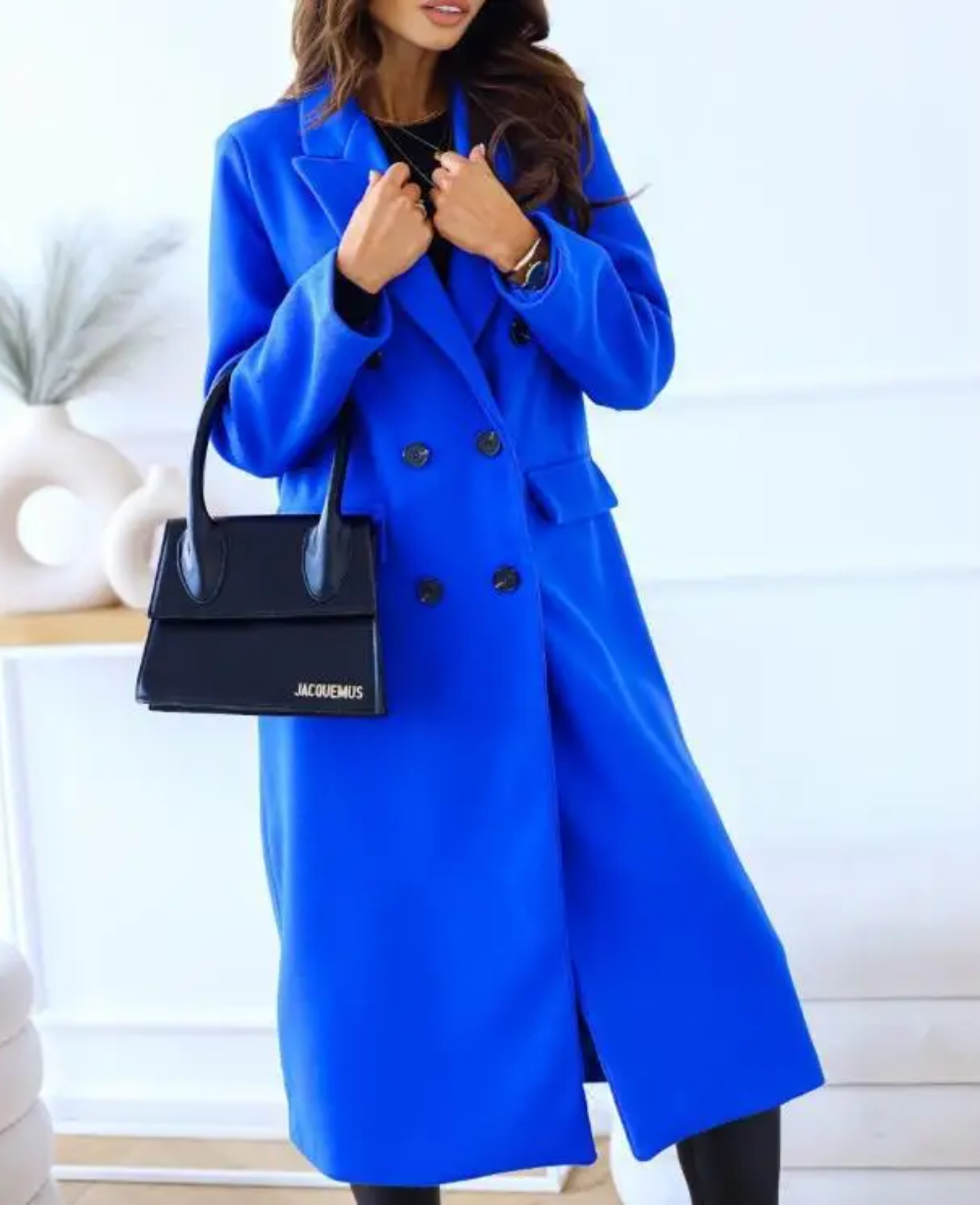 Christabel - Women's Elegant Fitted Long Trenchcoat | Ideal for Autumn/Winter