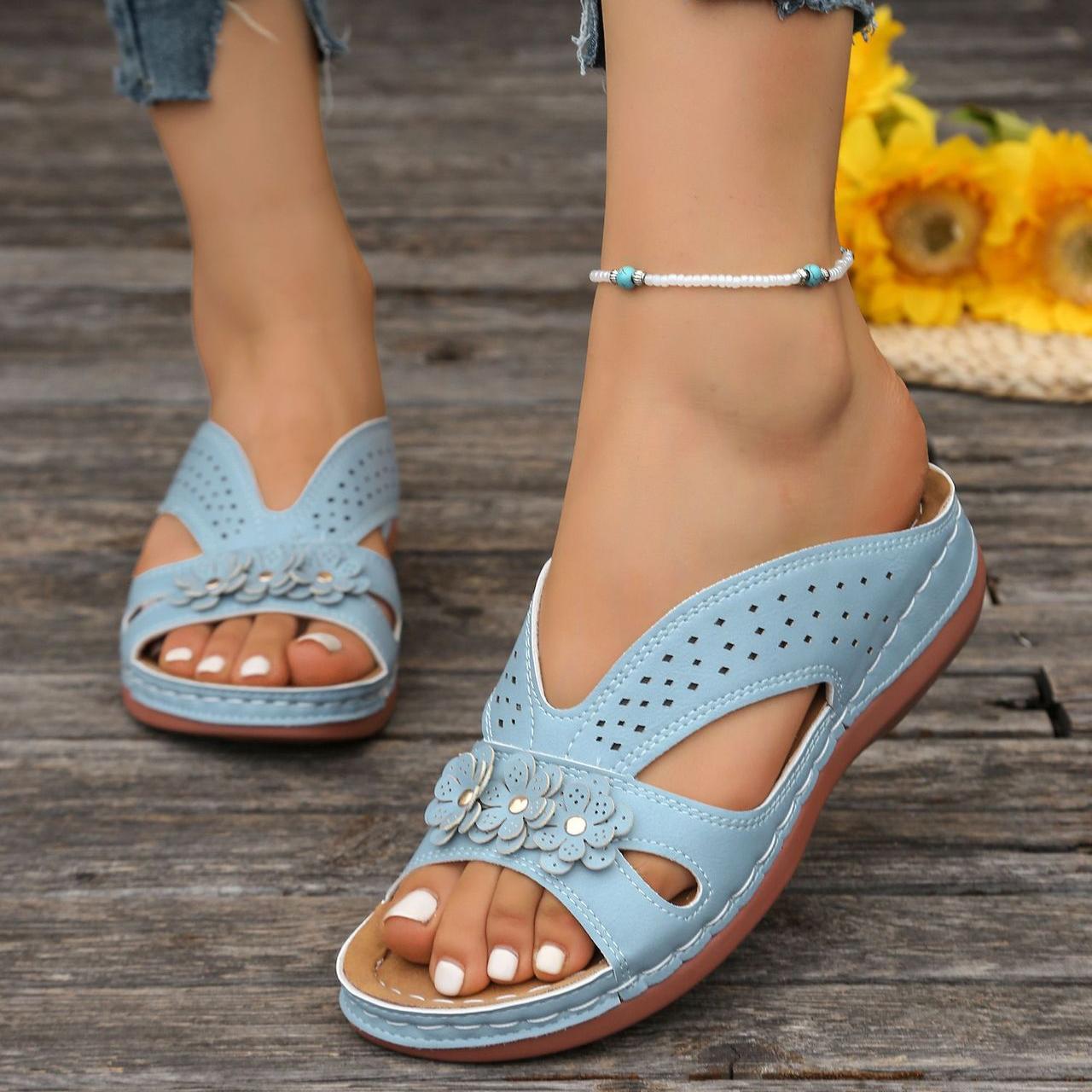 Norabel - Orthopaedic Comfort Wedge Sandals – Stability, Lightness and Natural Posture