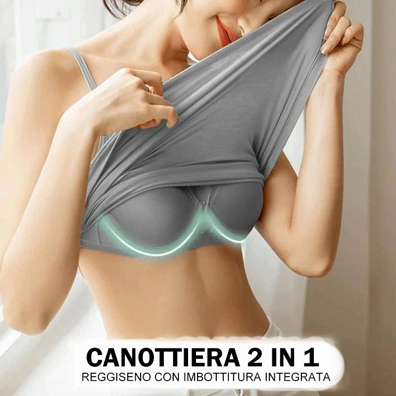 Noura - Camisole with integrated bra and cushion