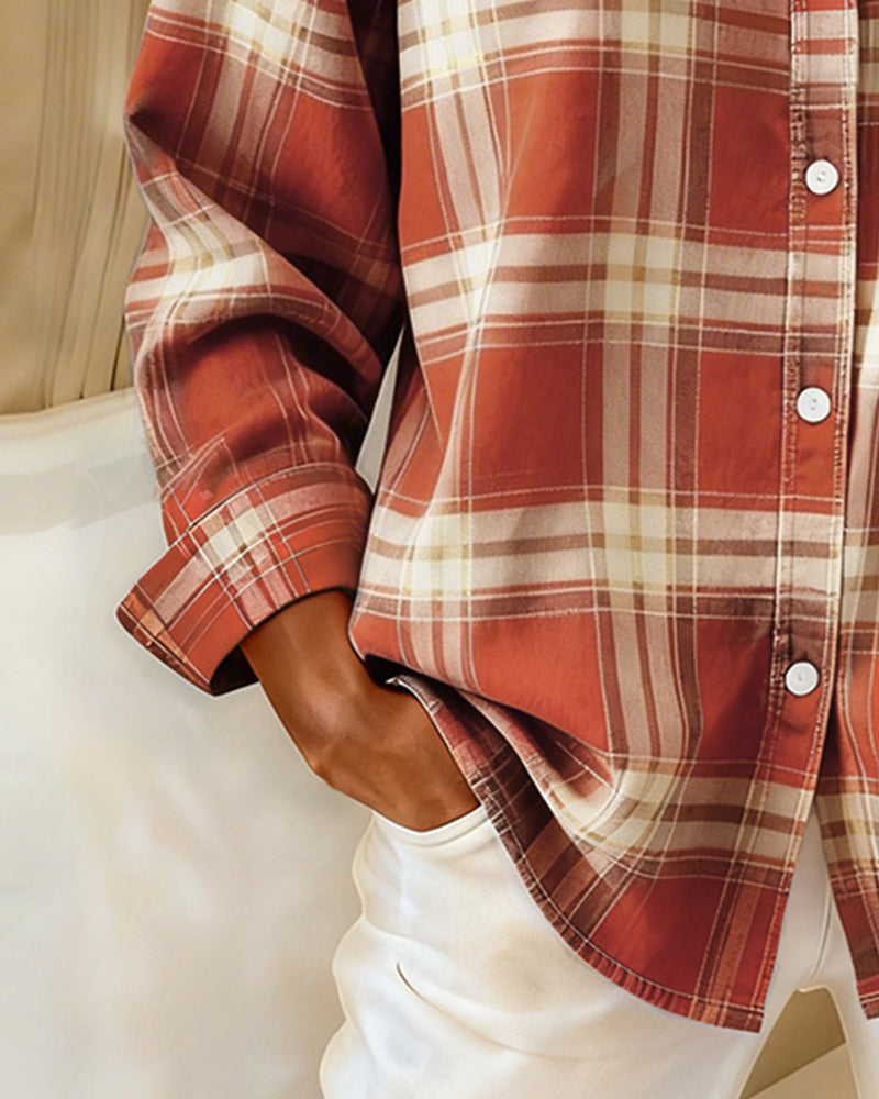 Belviana - Checked Shirt with Collar