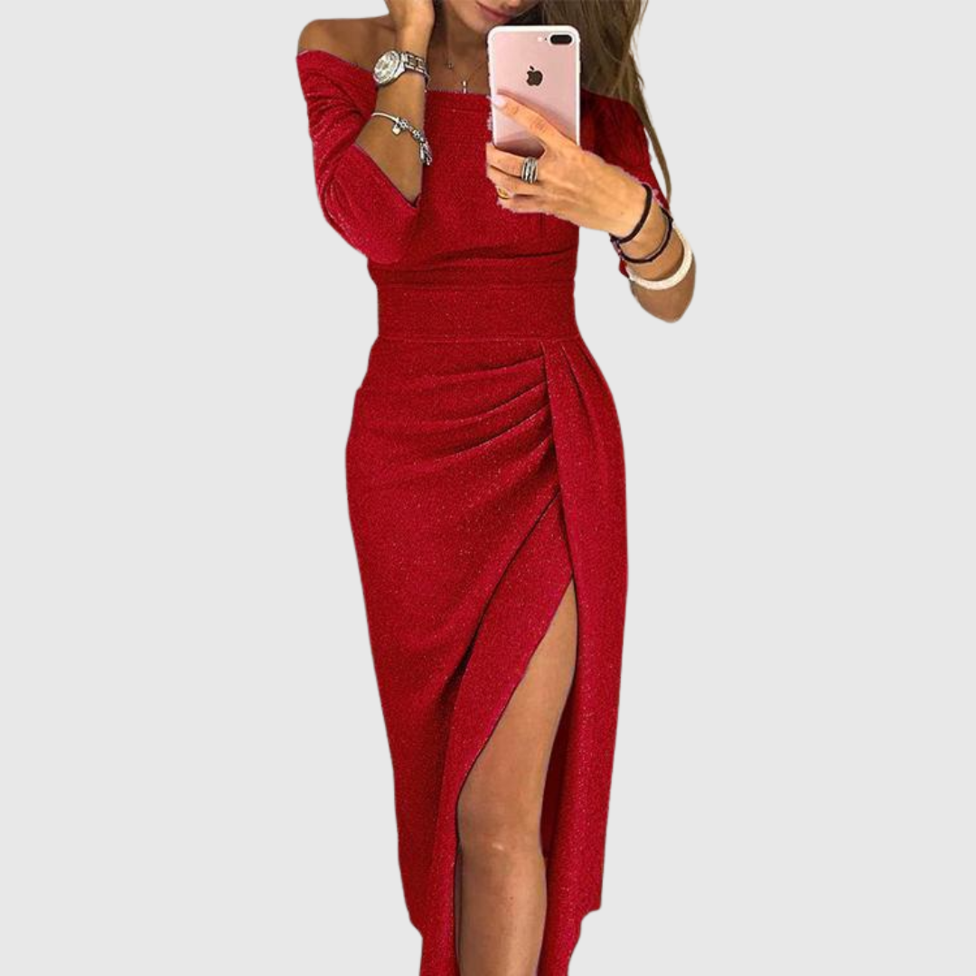 Oravienne - Elegant and Flowing Backless Maxi Dress