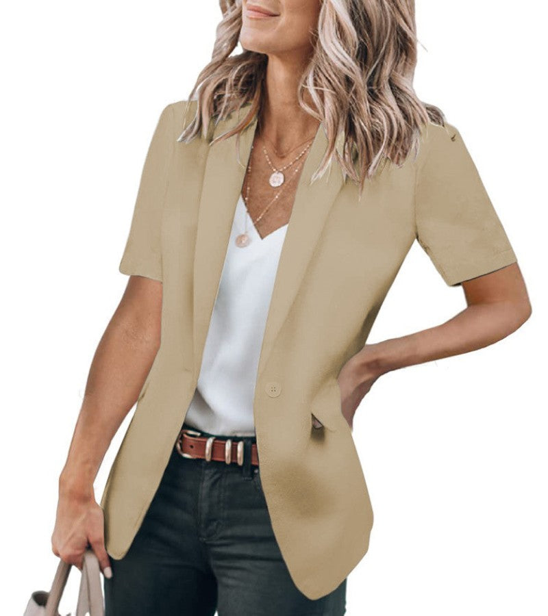 Sabella™ - Modern Short Sleeve Blazer