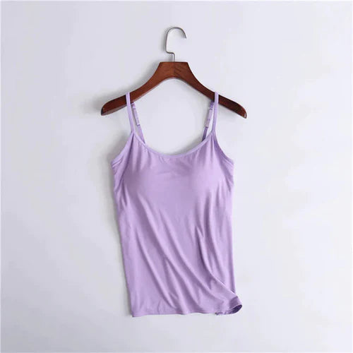 Noura - Camisole with integrated bra and cushion
