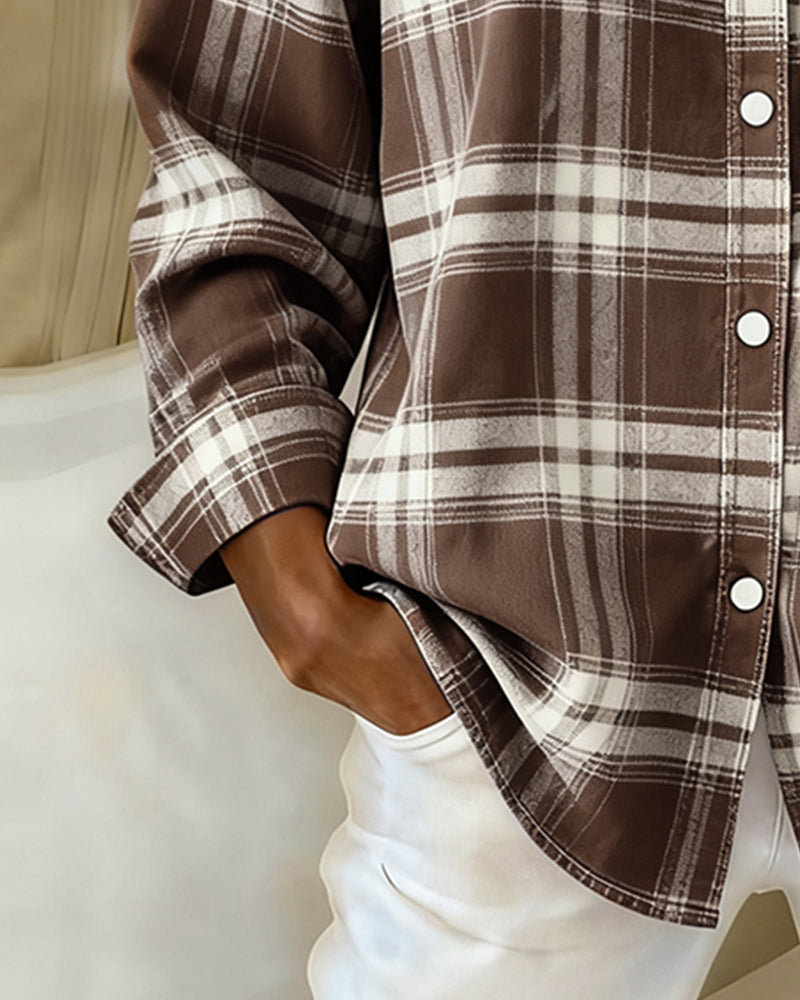 Belviana - Checked Shirt with Collar