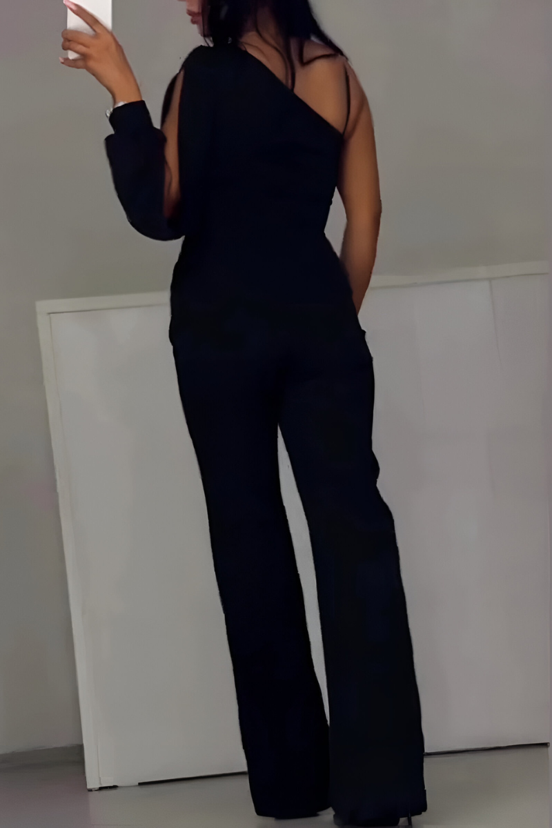 Norvienne - Modern Wide-Leg Jumpsuit