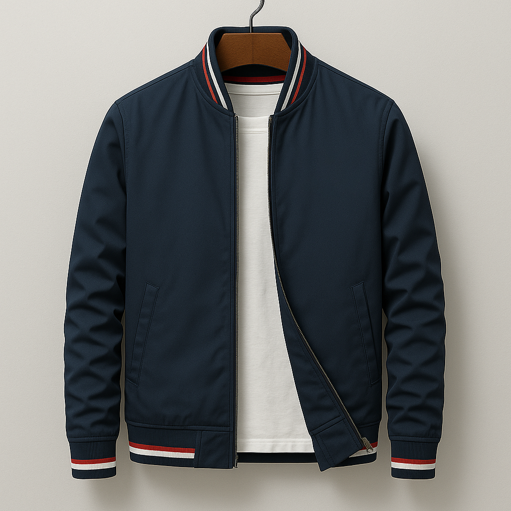 Kevin - Stripe bomber jacket for modern casual style