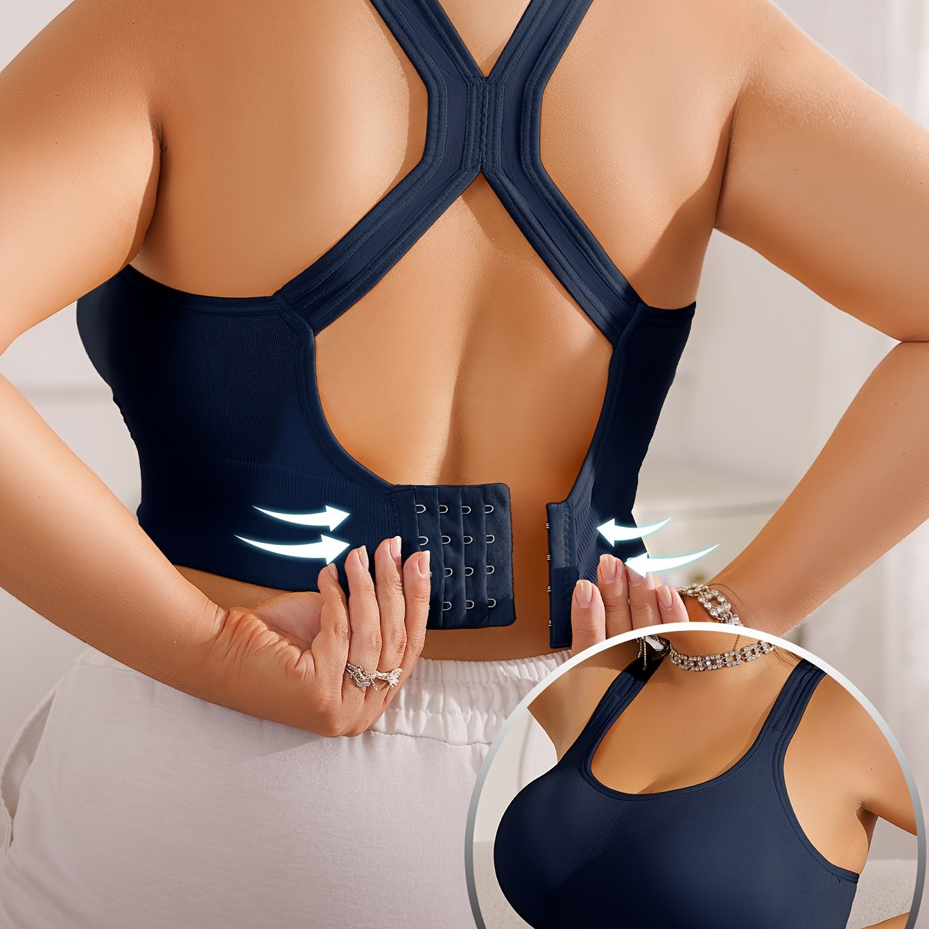 Vittoria™ - Plus Size Sportbeha met Verwijderbare Pads en Verstelbare Bandjes