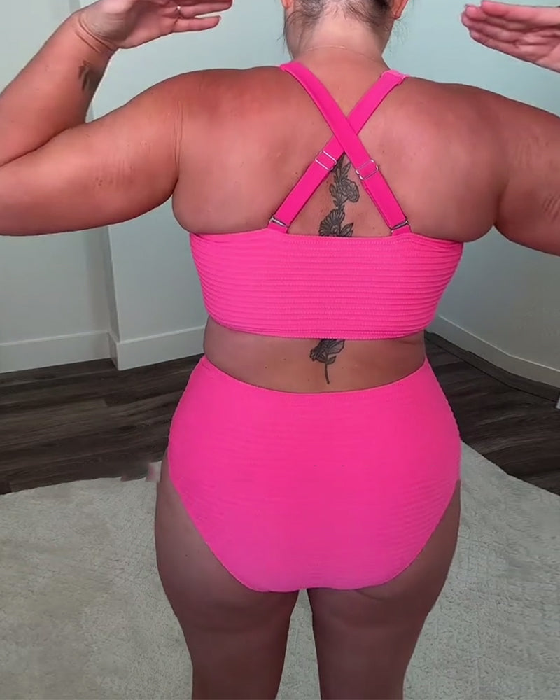 Mirelda - Casual plain triangle bikini