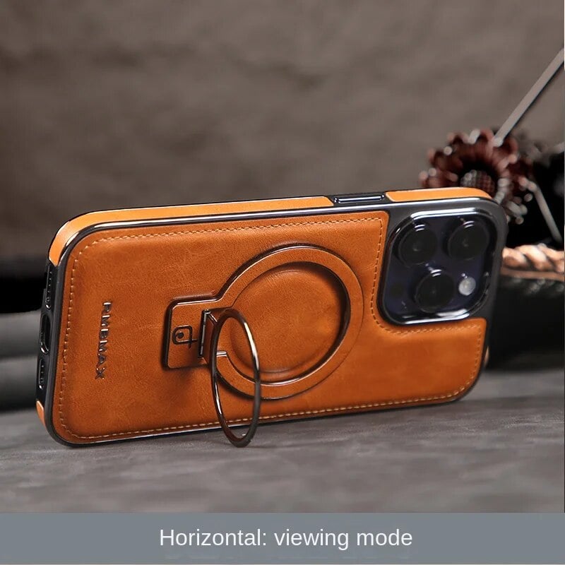 Jalira - Luxurious leather iPhone case with invisible stand