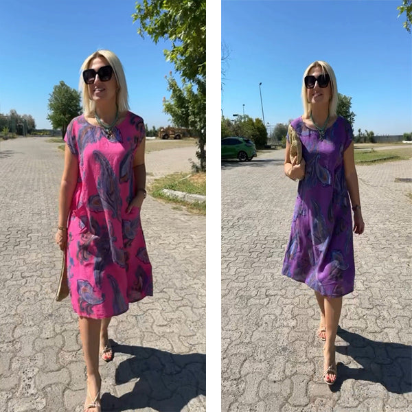 Tristana - Bedrukte katoenen jurk