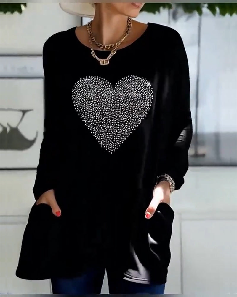 Pavelyssa - Top Design Pocket Love Fine Sequins