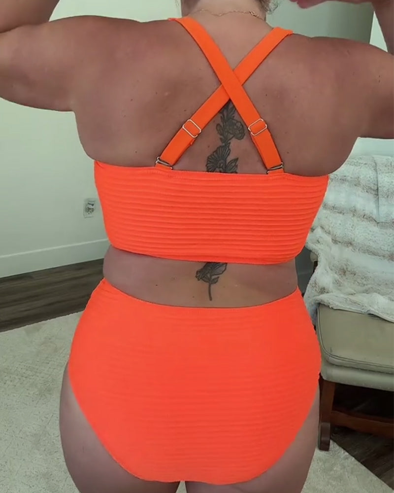 Mirelda - Casual plain triangle bikini